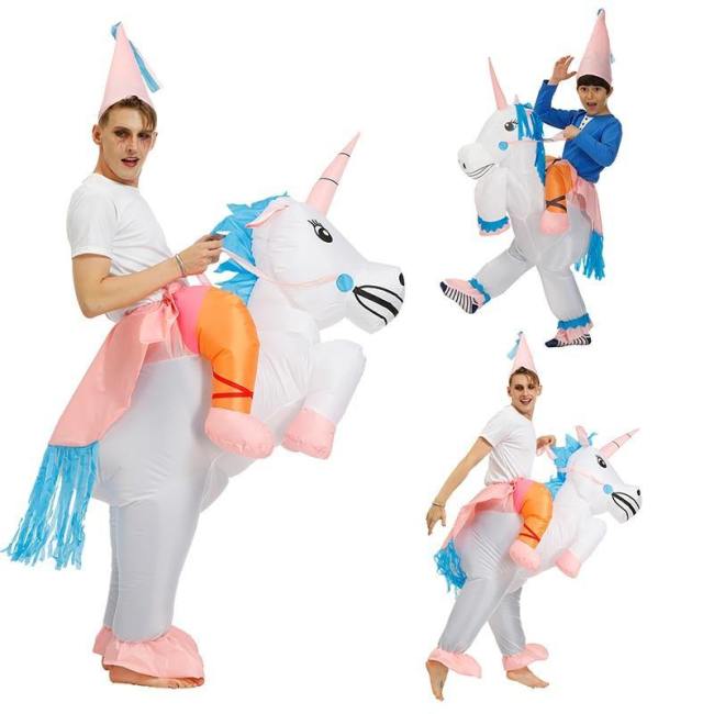 Inflatable Unicorn Cosplay T-Rex Clothing Halloween Costumes Jumpsuits