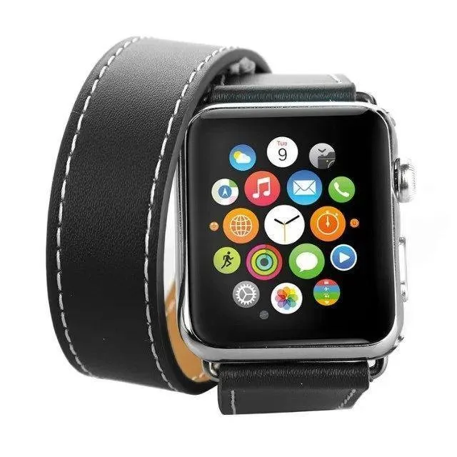 Apple Watch Leather Double Tour Watchband
