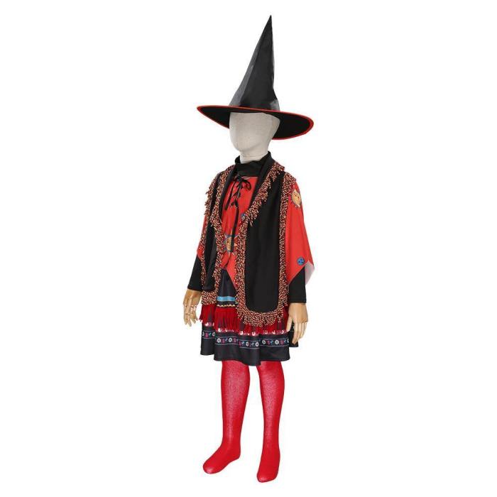Hocus Pocus-Dani Dennison Kids Children Girls Skirt Hat Outfits Halloween Carnival Suit Cosplay Costume