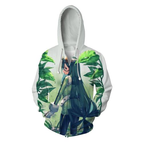 My Hero Academia Anime Cosplay Costume Sweatshirt Zip Up Hoodie