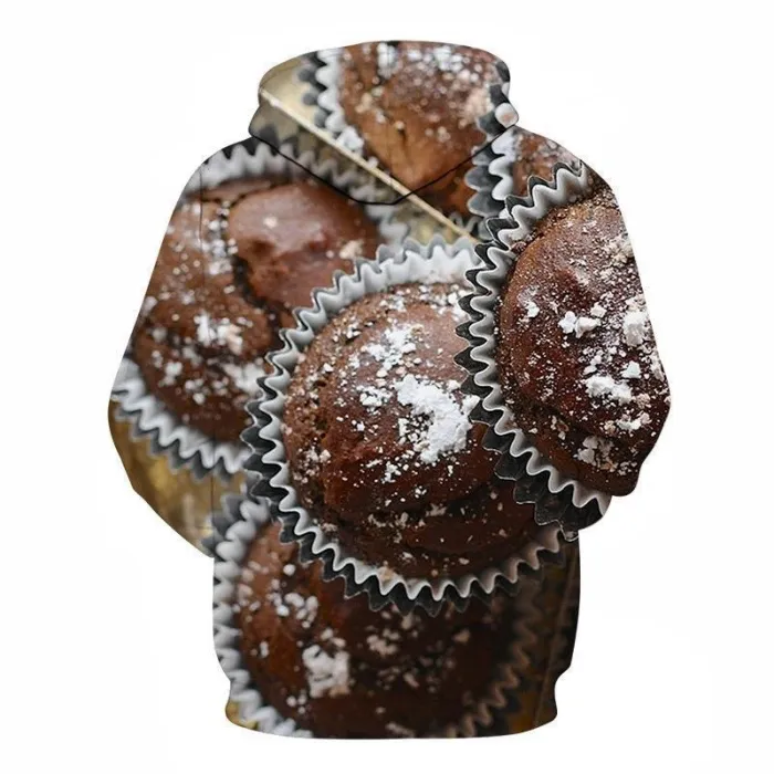 Chocolate Powdered Cupcake 3D Sweatshirt