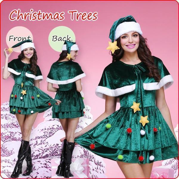 New Christmas Costume Green Christmas Tree Costume Christmas Costume