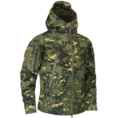 Military Tactical Plain Jacket With Hoodie Version 2