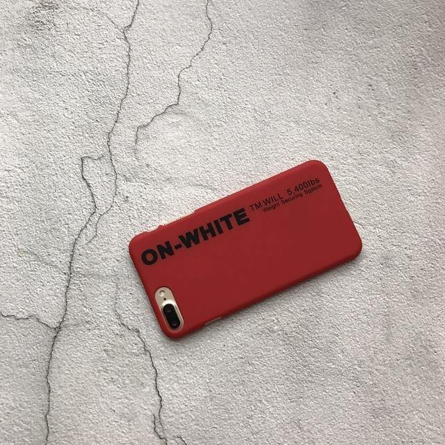 On-White Matte Hard Phone Case