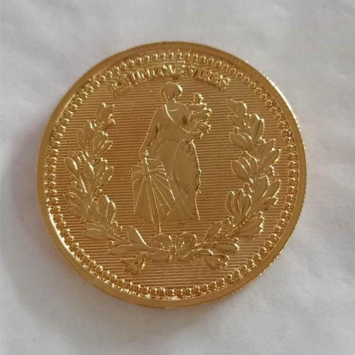 John Wick Continental Hotel Gold Coin Replica Lucifer Props Accessories