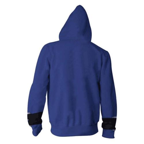 Unisex Fudo Yusei Hoodies Yu-Gi-Oh! Zip Up 3D Print Jacket Sweatshirt