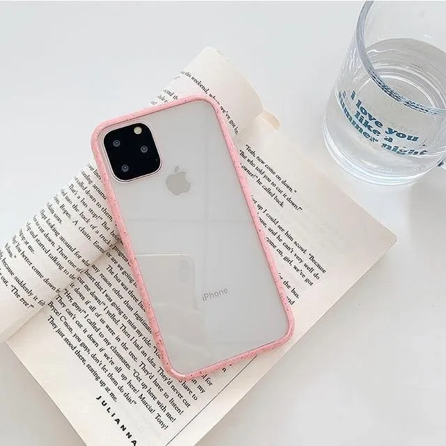 Candy Color Bumper Armor Transparent Phone Case