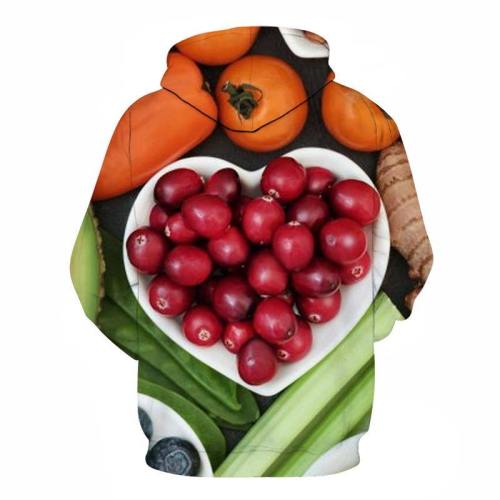 Heart Shape Fruits 3D Sweatshirt