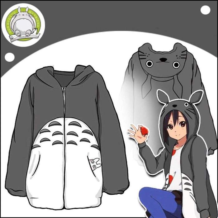 Anime My Neighbor Totoro Hoodie Coat Cosplay Costume Sweater Cute Totoro Jacket