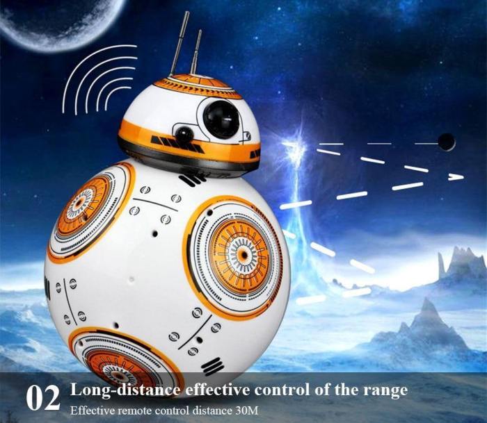 Star Wars Sound Dancing Electric Rc Robots Bb8 Small Ball 2.4G Remote Control Action Figure Kid Toys Intelligent Model Gifts