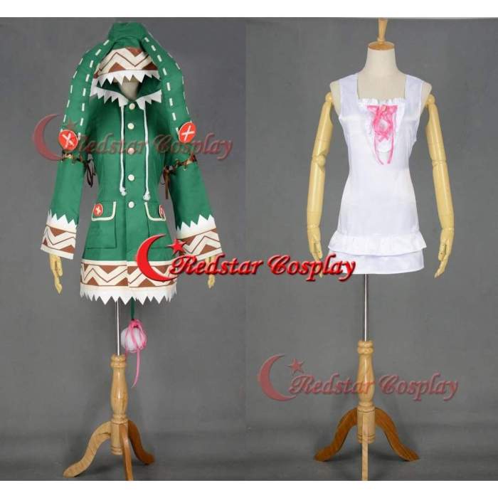 Date A Live Yoshino Cosplay Costume Green Rabbit Jacket Cosplay Hoodie Custom In Any Size