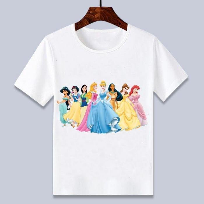 Princess Snow White Kids Girls Summer Cartoon T Shirt Short Tops Gifts