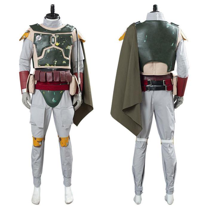 Star Wars Boba Fett Men Uniform Outfit Halloween Carnival Suit Cosplay Costume