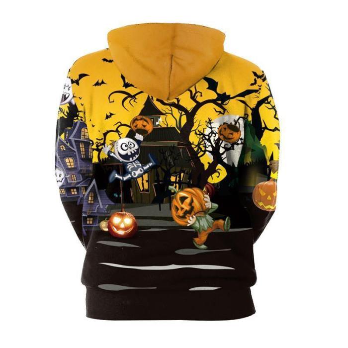 Unisex Halloween Ghost Hoodie 3D Printed Eve Sweatshirt