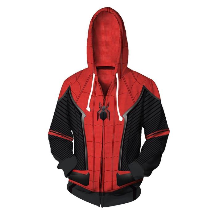 Marvel Movie Spiderman 3D Print Avengers 3 Infinite War Cos Super Hero Collection Hooded Zip Hoodie Hoodie
