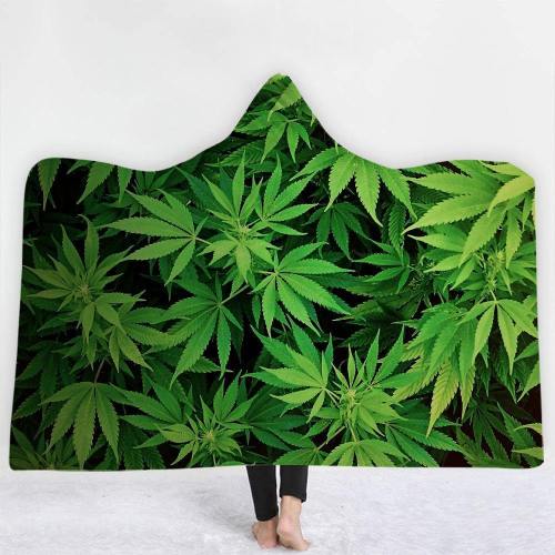 Get High Weed Hooded Blanket