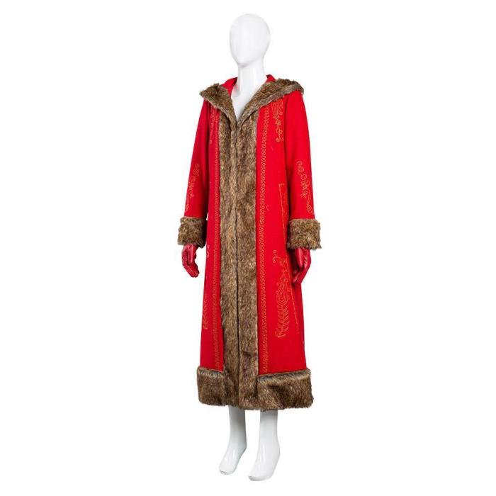 The Christmas Chronicles 2 Mrs. Claus Women Coat Halloween Carnival Suit Cosplay Costume