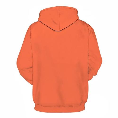 Orange Color 3D - Sweatshirt, Hoodie, Pullover