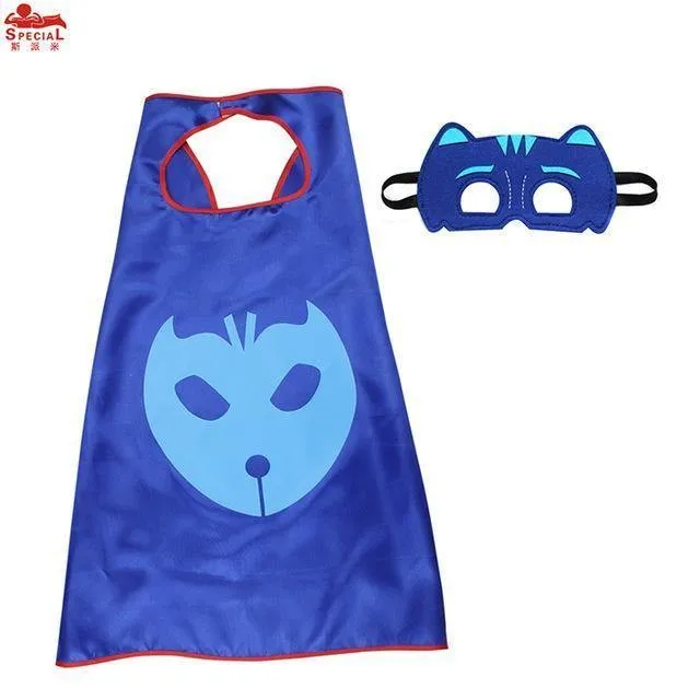 Light Cartoon Cape Mask For Kids Cosplay Toys Masks Costume Brand Dress Birthday Party