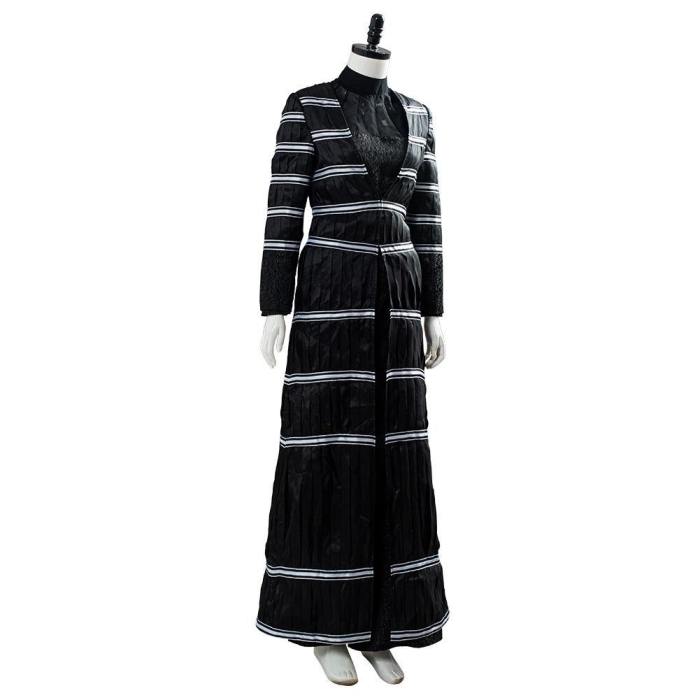 The Witcher Yennefer Of Vengerberg Blouse Trousers Set Stripe Black Thin Coat Cosplay Costume