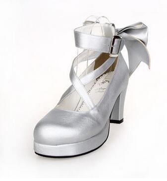 Puella Magi Madoka Magica Cosplay Shoes Japanese Style Anime Lolita Shoes High Heels