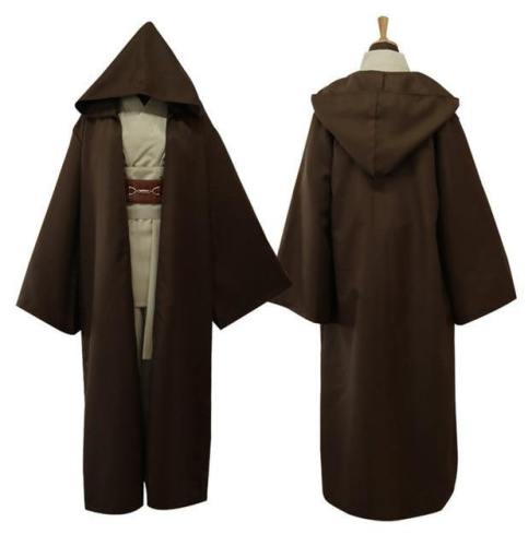 Star Wars Jedi Knight Obi-Wan Kenobi Cosplay Costume Uniform Full Set