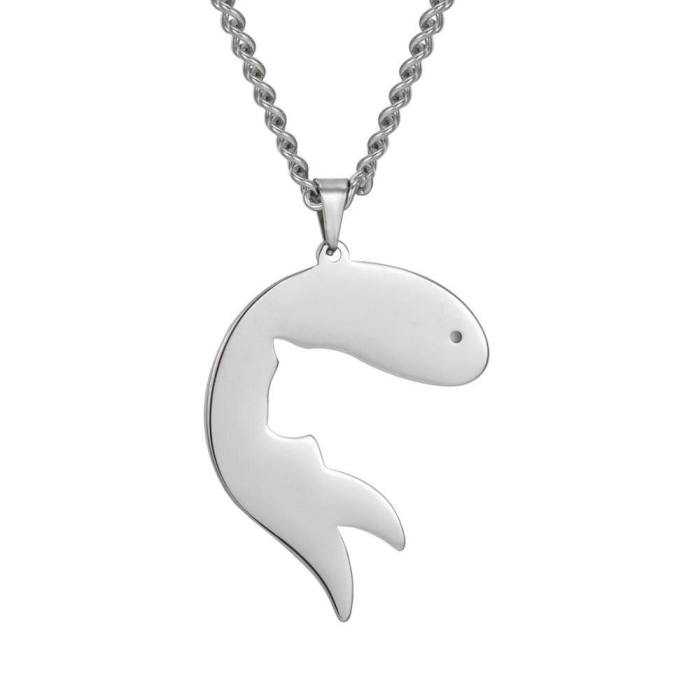Stainless Steel Animal Charm Pendant Necklace