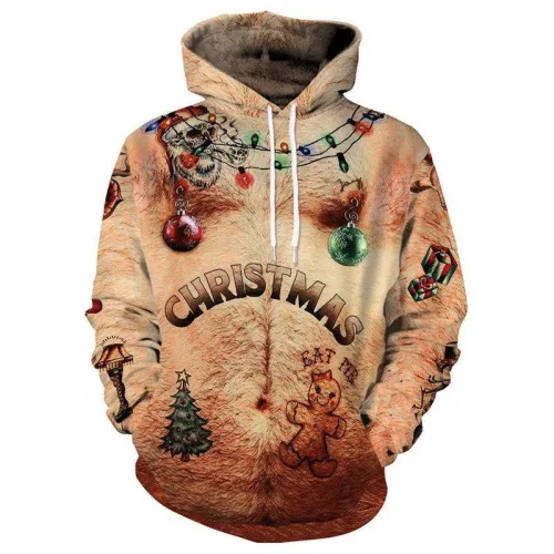 Christmas Funny Sexy 3D Printed Sweatshirt Hoodie