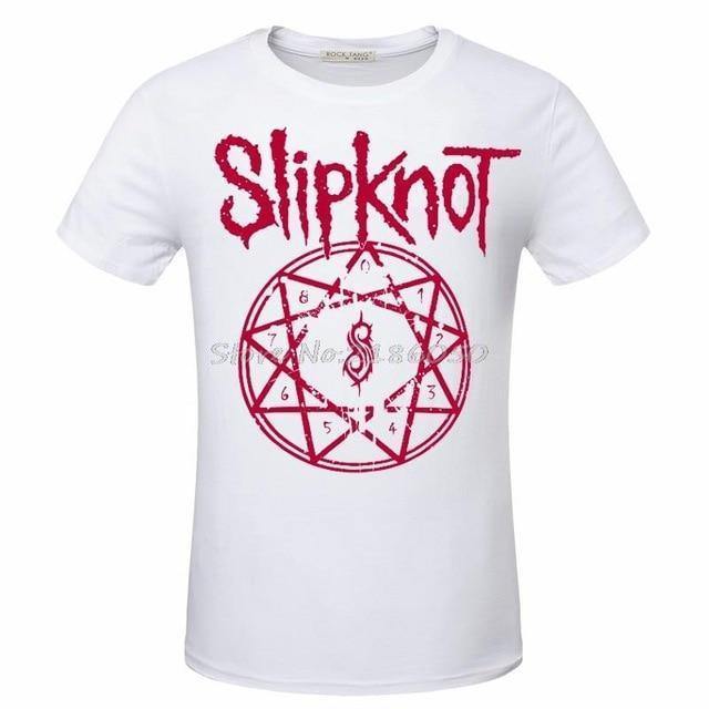 New Hot Summer Casual T-Shirt Printing Rock Punk Rock Band Slipknot T Shirts Punk Hiphop Streetwear Tshirts Fashion