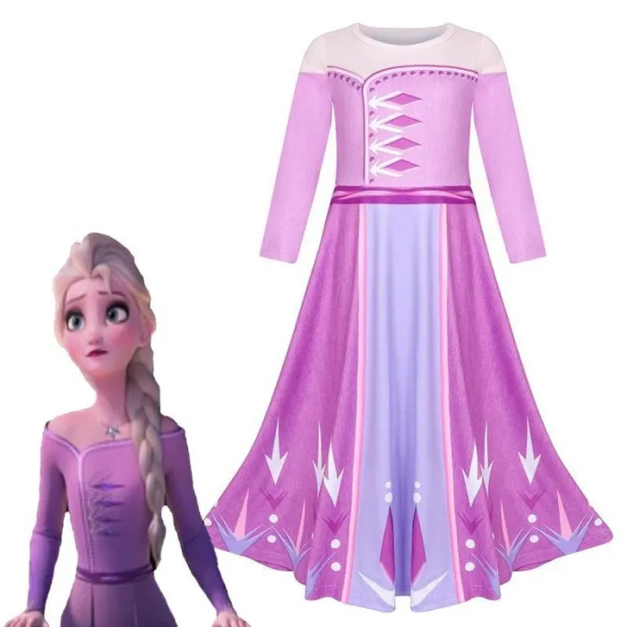 Frozen 2 Elsa Anna Costume For Teen Girl Dress New Year Child Up Lace Party Birthday Christmas Gift