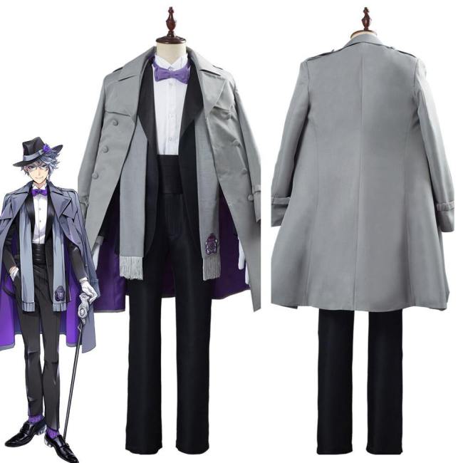 Game Twisted Wonderland Azul Ashengrotto Adult Uniform Outfit Halloween Carnival Suit Cosplay Costume