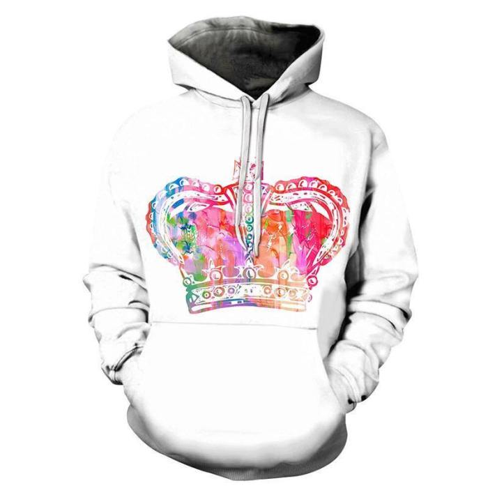 Color Crown 3D - Sweatshirt, Hoodie, Pullover