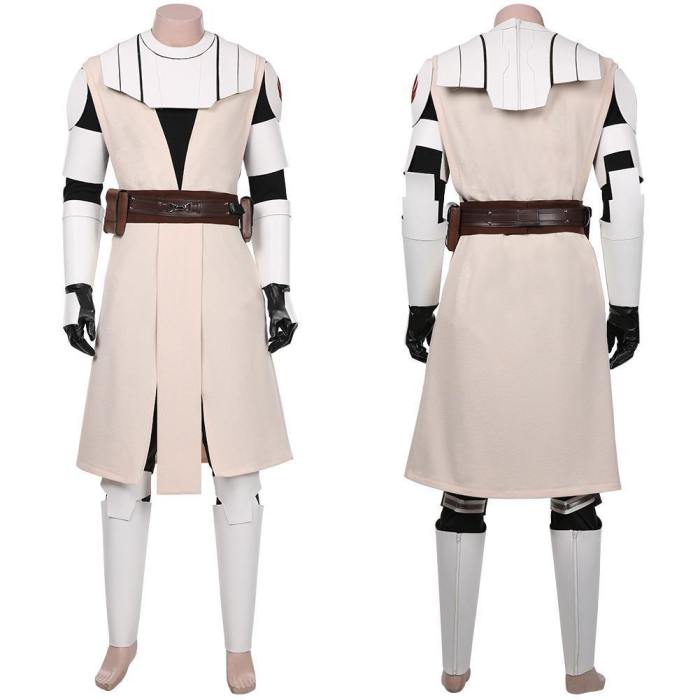 Star Wars: The Clone Wars -Obi- Wan Kenobi Coat Uniform Outfits Halloween Carnival Suit Cosplay Costume