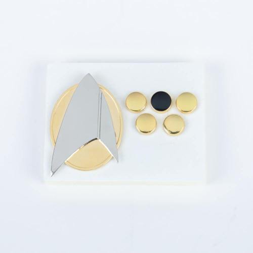 Star Trek Picard Combadge Rank Pips Brooch Command Science Engineering Pin Badge Halloween Cosplay Accessories