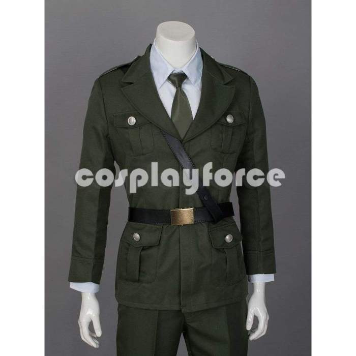 Hetalia Axis Powers(Aph) England(Uk) Military Cosplay Costumes