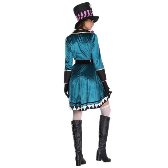 Alice In Wonderland Alice Dress Suit Magician Cosplay