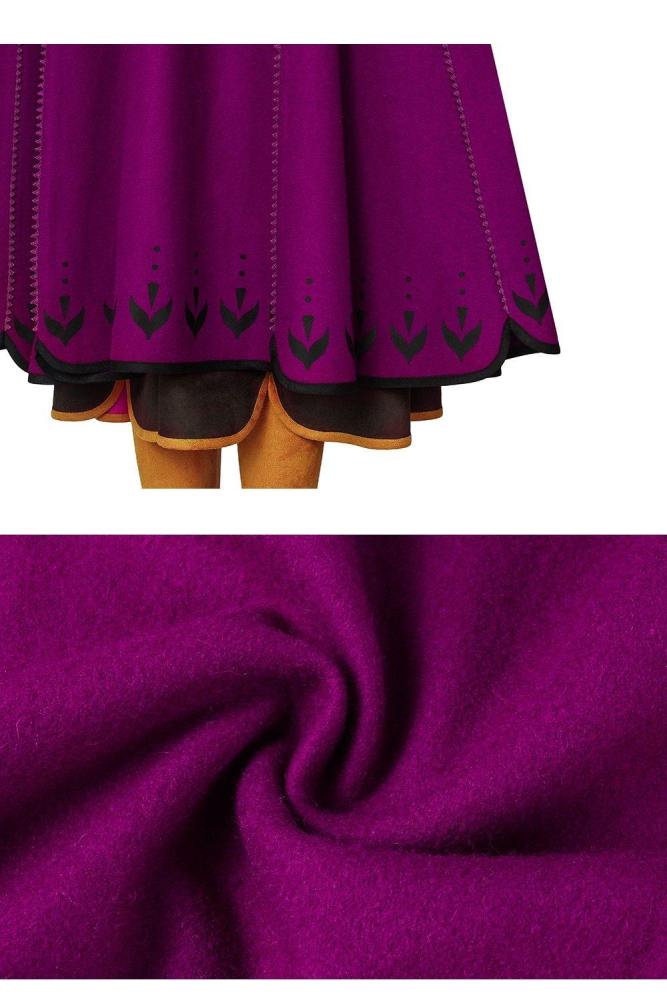 Princess Anna Elsa Costume Cosplay Fancy Dress Ice Snow Queen Girl Dress Cloak Shoes Adult Halloween Carvinal Outfit Custom Made