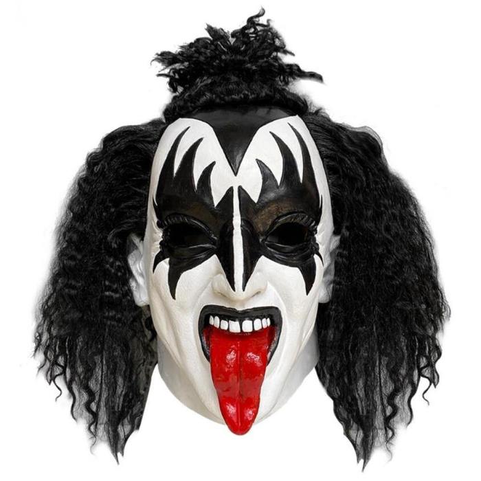 Halloween Gene Simmons Rock Star Chaim Witz Latex Masks Cosplay Props