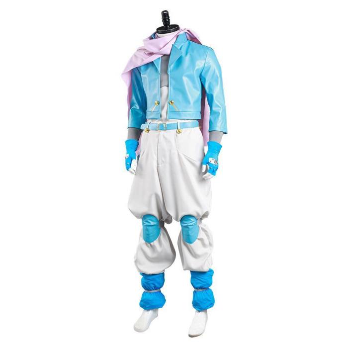 Jojo‘S Bizarre Adventure Part 2: Battle Tendency Caesar Anthonio Zeppeli Coat Pants Outfits Halloween Carnival Suit Cosplay Costume