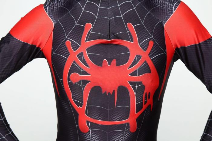 Spider-Man Into The Spider-Verse Miles Morales Cosplay Costume Zentai Jumpsuit Bodysuit