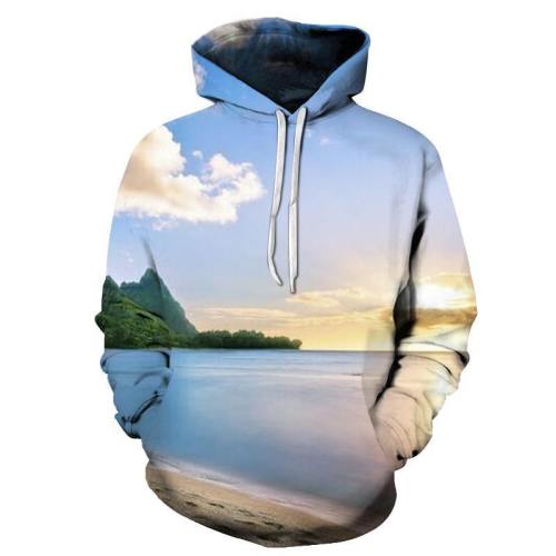 Hawaii Beach 3D - Sweatshirt, Hoodie, Pullover