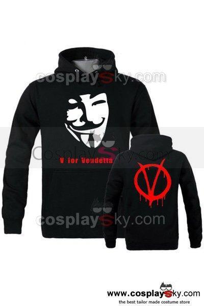 V For Vendetta Cosplay Hoodie Costume