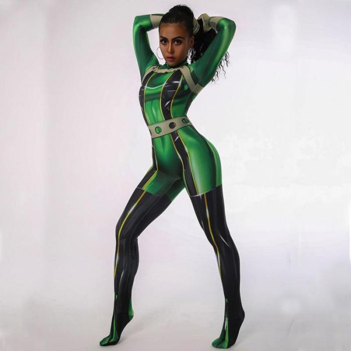 My Hero Academia Froppy Tsuyu Asui Cosplay Costumes Jumpsuits Suit