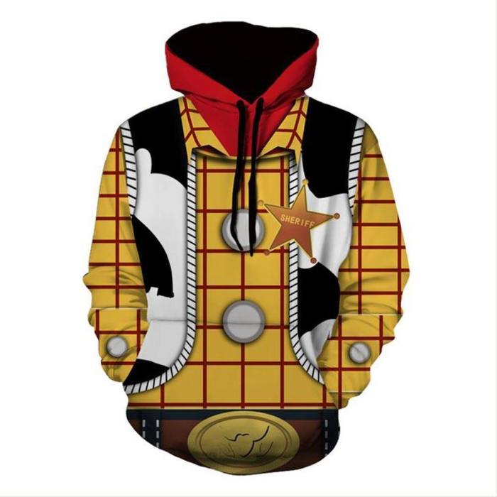 Unisex Woody Hoodies Toy Story 4 Pullover 3D Print Jacket Sweatshirt