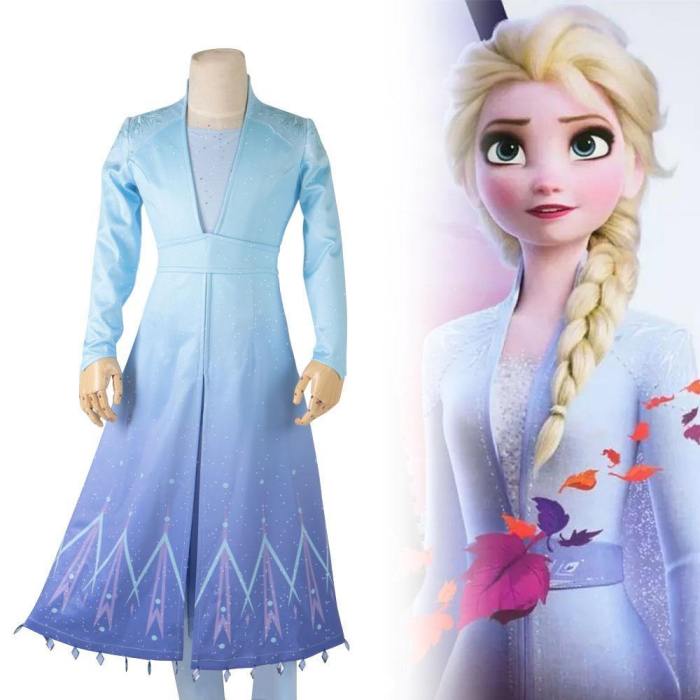 Frozen 2 Cosplay Ice Queen Kids Elsa Dress Costume Cosplay Elsa Anna Costume Princess Snow Elsa Outfit Full Set