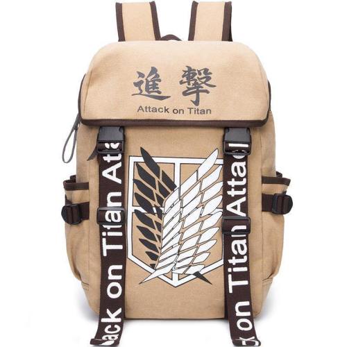 Anime Comics Attack On Titan Canvas Backpack Csso125