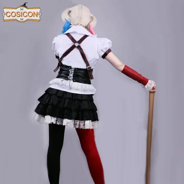 Batman Arkham Asylum Harley Quinn Halloween Cosplay Costumes