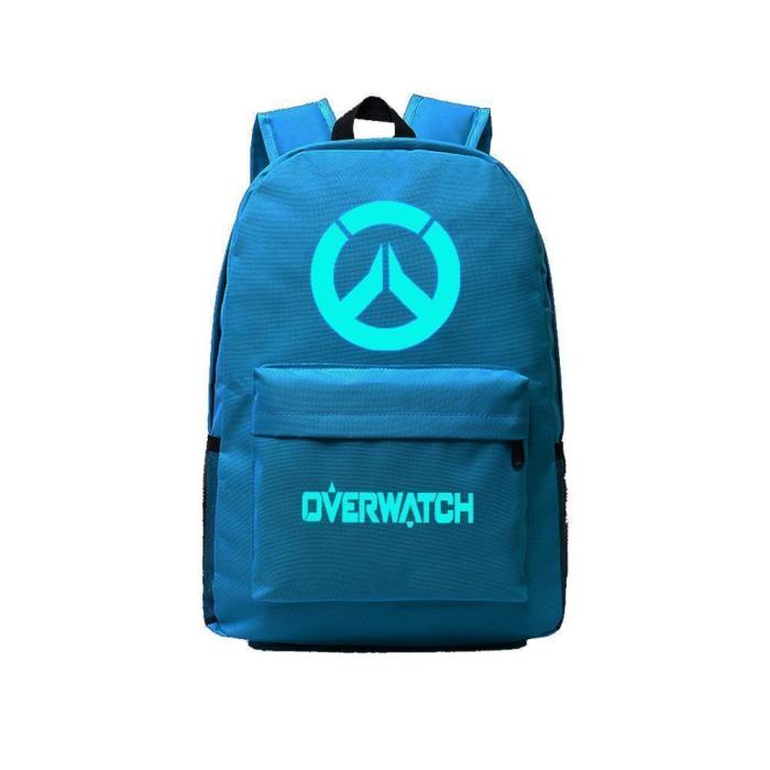 Game Overwatch 17  Canvas Luminous Bag Backpack Csso130