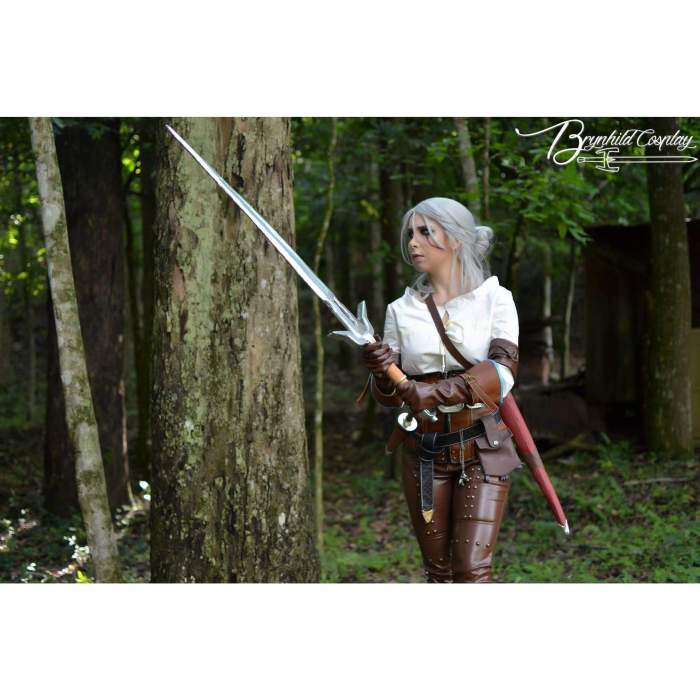 The Witcher 3 Wild Hunt Ciri Cirilla Fiona Elen Cosplay Costume