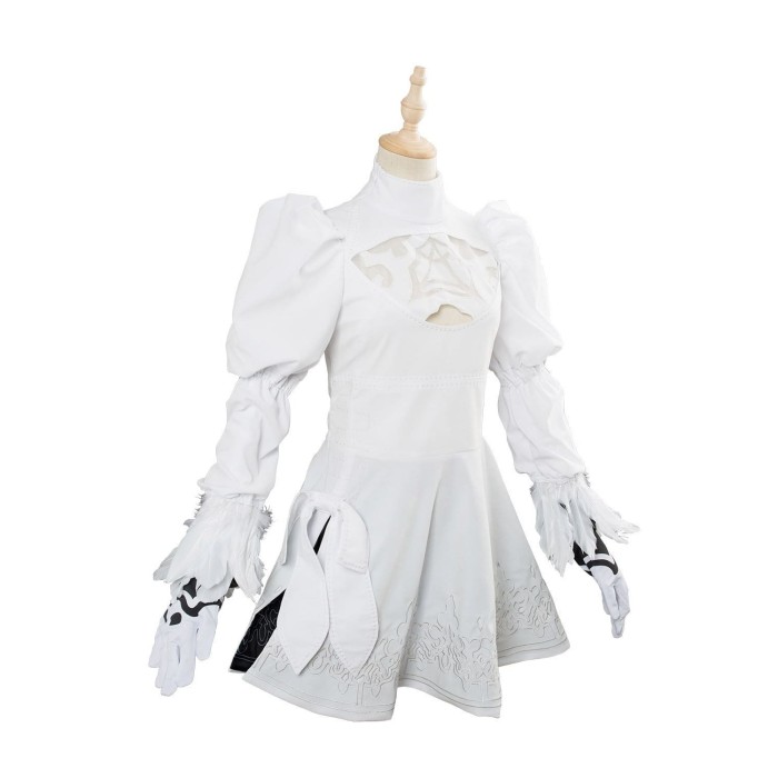 Soul Calibur 6 2B Outfit Cosplay Costume White Version